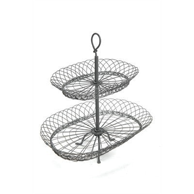 2 tier wire basket